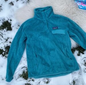 Patagonia Teal Retool Fleece Pullover - Large